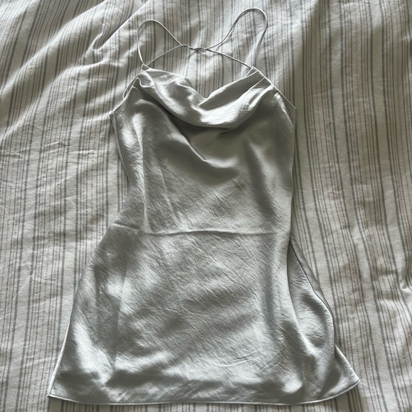 Aritzia harmonist dress in silver - Picture 3 of 4